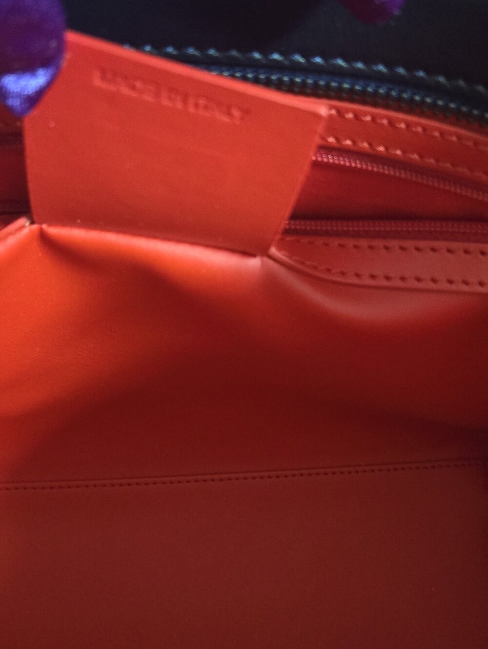NWOT Rare Christian Louboutin Paloma Iridescent Blue Medium Perle Leather Tote - Picture 15 of 16